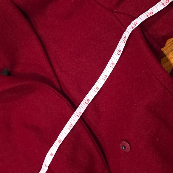 Calvin Klein Wool Blend Red Coat - SZ 8 - Picture 13 of 13